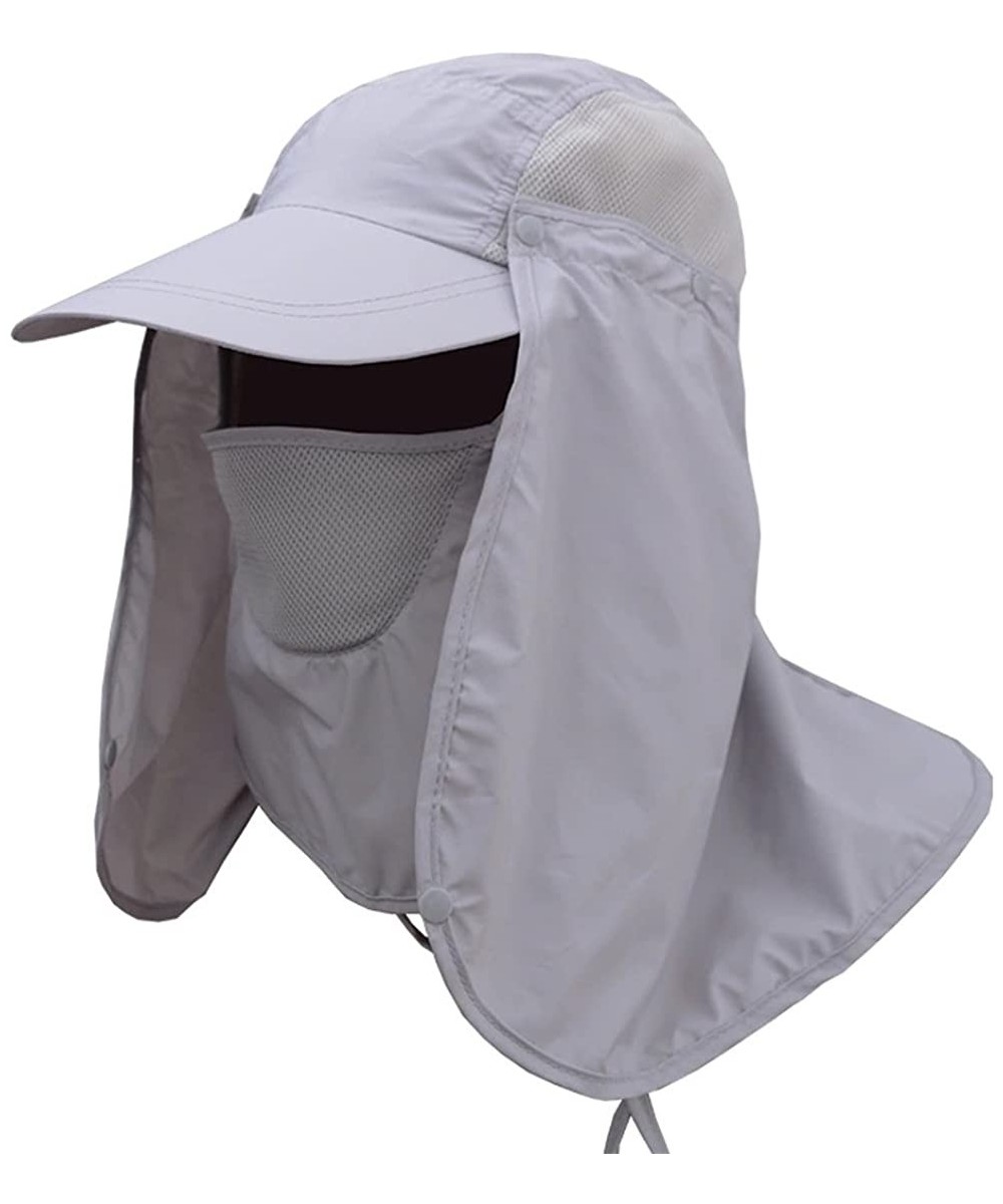 UPF 50+ Sun Hat with Neck Flap Removable Multifunction Outdoor Sport ...